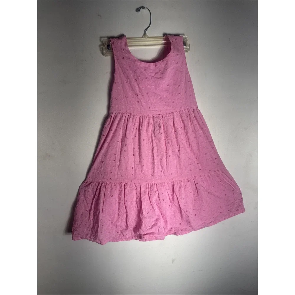 Girls George Pink Floral Dress‎ Size 12 Pleated Bodice Button Front BEAUTIFUL!